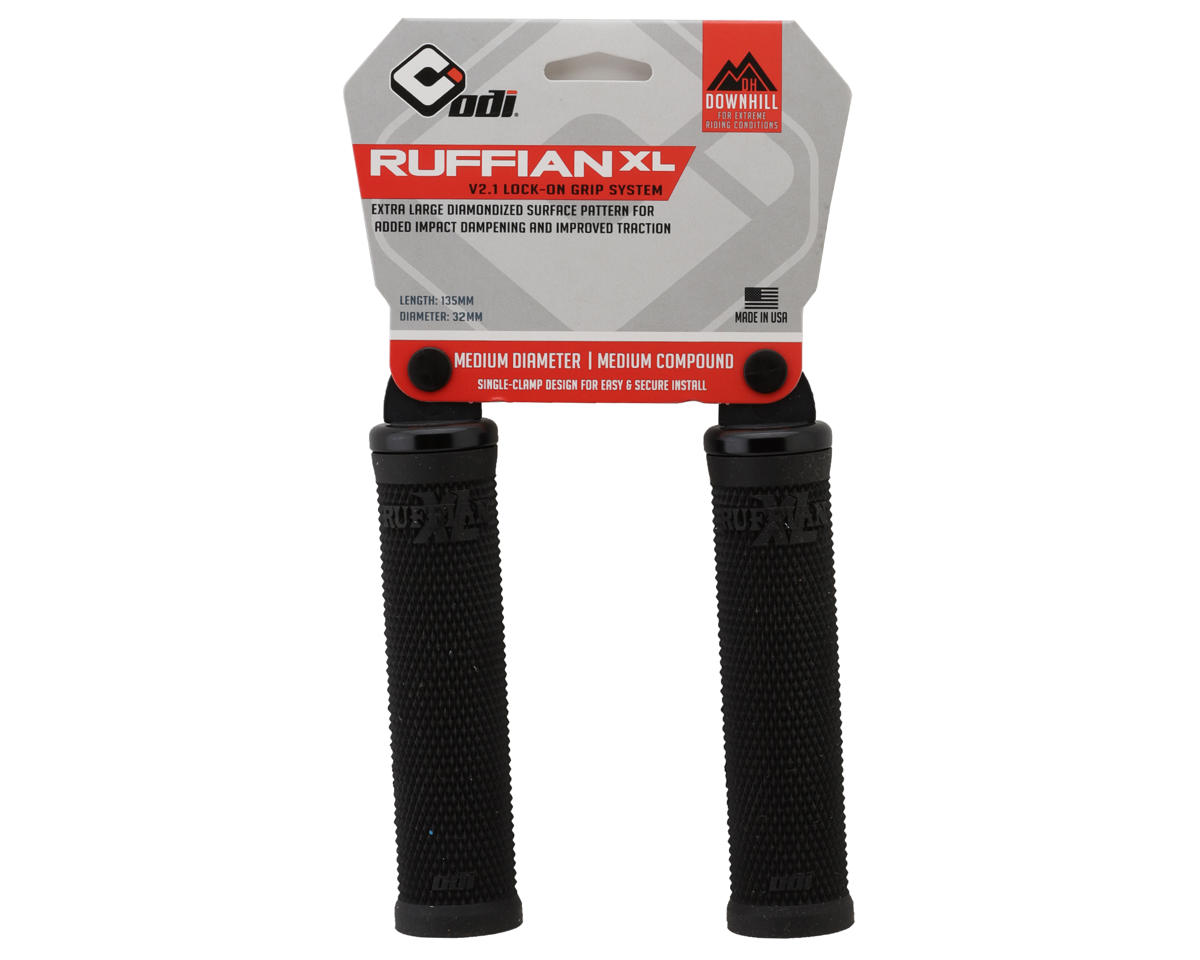 ODI Ruffian XL V2.1 Lock-On Grips (Black) (135mm)