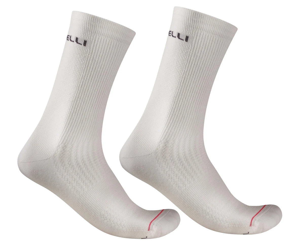 Castelli Bandito 2 Merino 18 Socks (White) (L/XL)