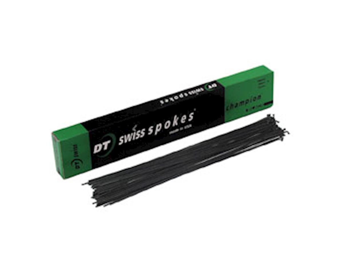 DT Swiss Champion Spokes (Black) (13g) (Box of 20) (272mm)