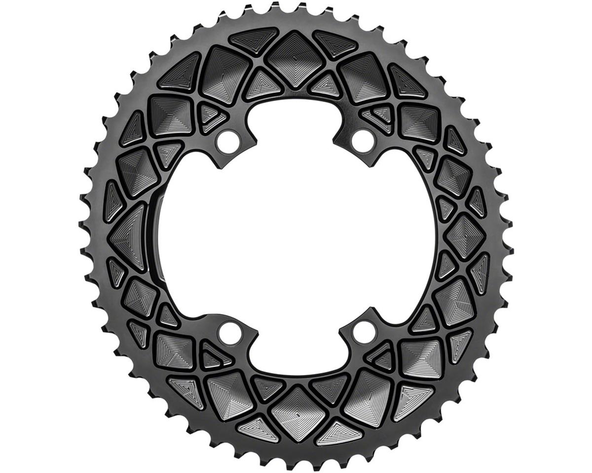 Absolute Black Premium Dura-Ace/Ultegra 9100/8000 Oval Chainrings (Black) (2 x 11 Speed) (Outer) (50T) (110mm Shimano Asym. BCD)