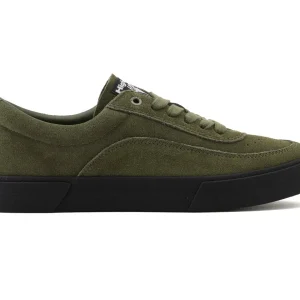 Higher Footwear Crypt Suede Shoes (Olive Suede/Black) (8.5)