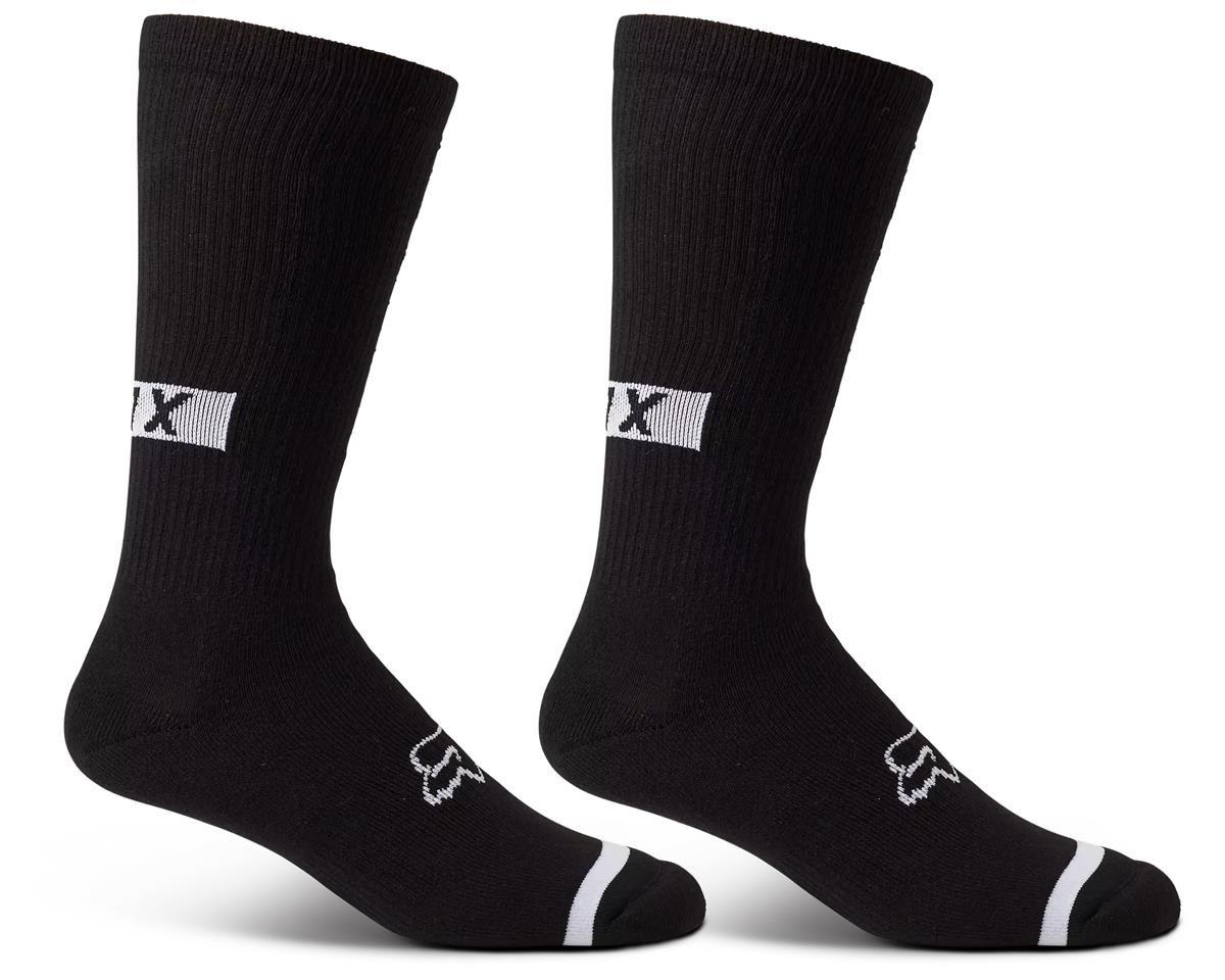 Fox Racing 10″ Defend Crew Socks (Black) (S/M)