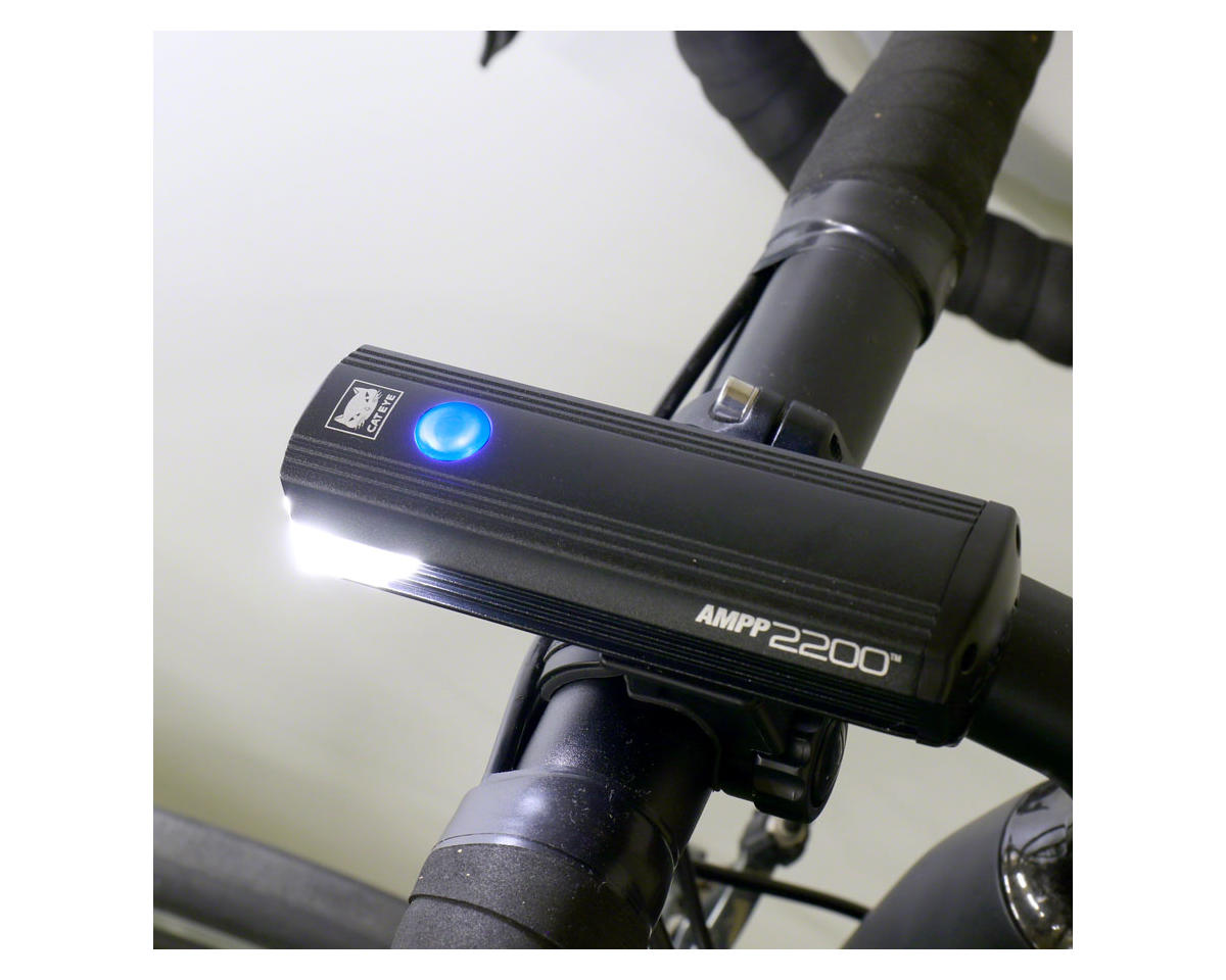 CatEye AMPP2200 Headlight (Black) (2200 Lumens) (USB Rechargeable)