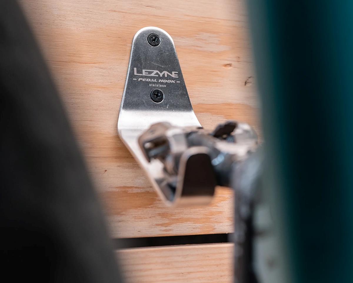 Lezyne Stainless Pedal Hook (Silver) (1 Bike)
