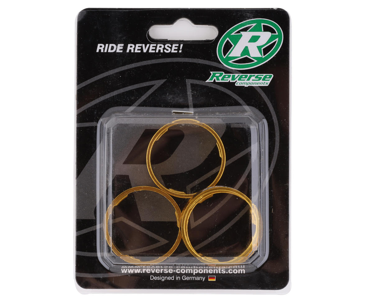 Reverse Components Ultralight Headset Spacer Set (Gold) (4)