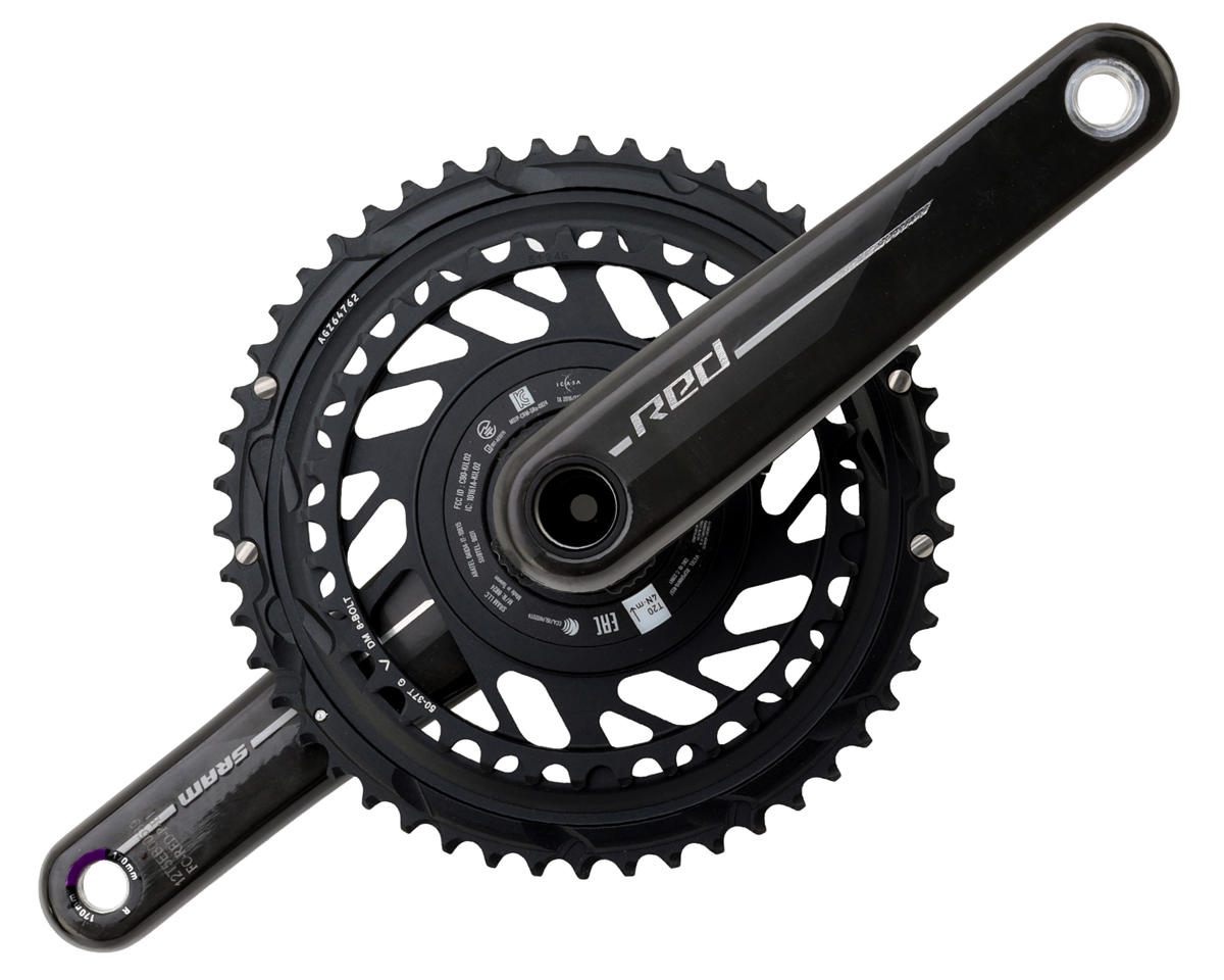 SRAM RED AXS Power Meter Crankset (Natural Carbon) (2 x 12 Speed) (E1) (170mm) (50/37T) (DUB Spindle)