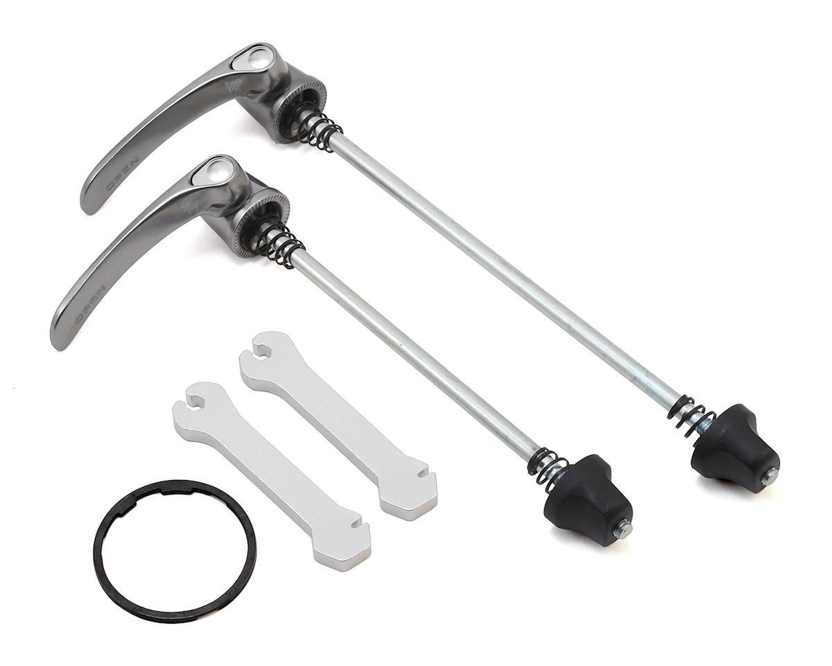 Shimano WH-RS500-TL-FR Rim Brake Wheelset (Dark Grey) (Shimano HG 11/12) (QR x 100, QR x 130mm) (700c) (Tubeless)