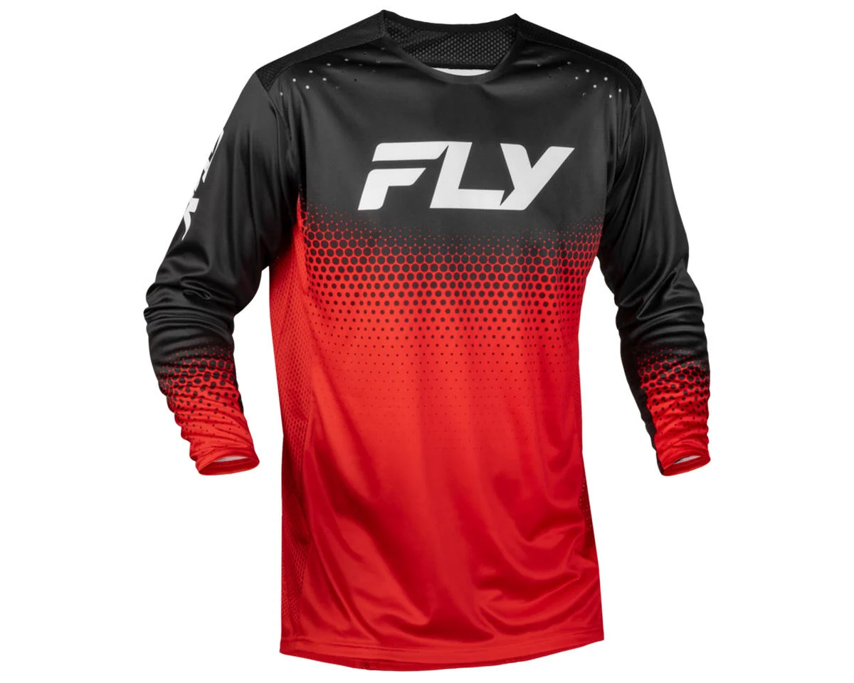 Fly Racing Youth Rayce Sonar Jersey (Red/Black/White) (Youth L)