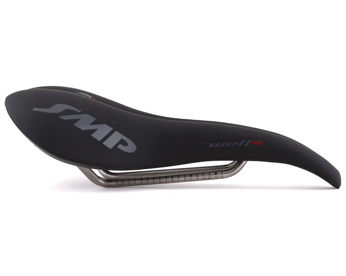 Selle SMP Well M1 Saddle (Black) (FeC30 Rails) (163mm)