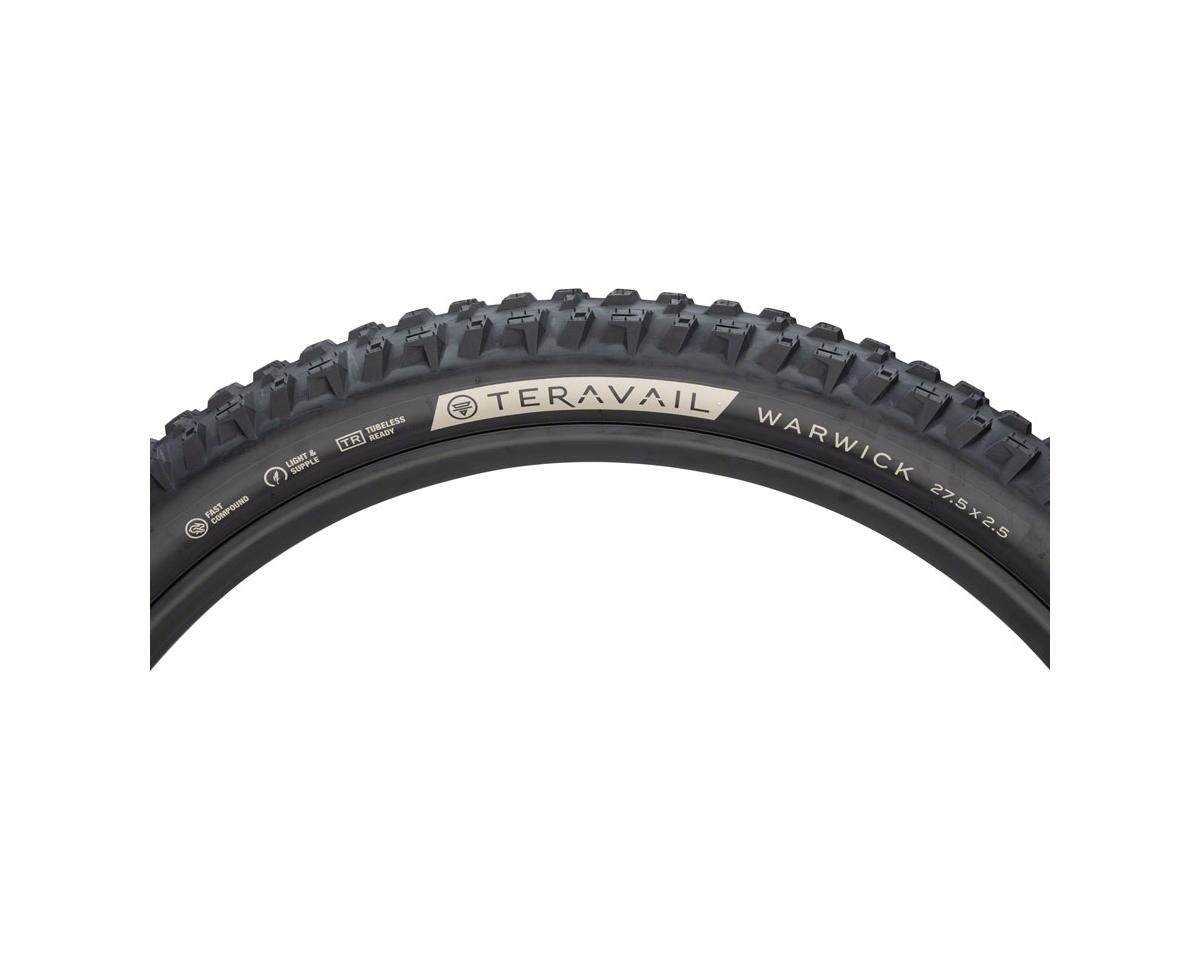 Teravail Warwick Tubeless Mountain Tire (Black) (27.5″) (2.5″) (Fast/Light & Supple)