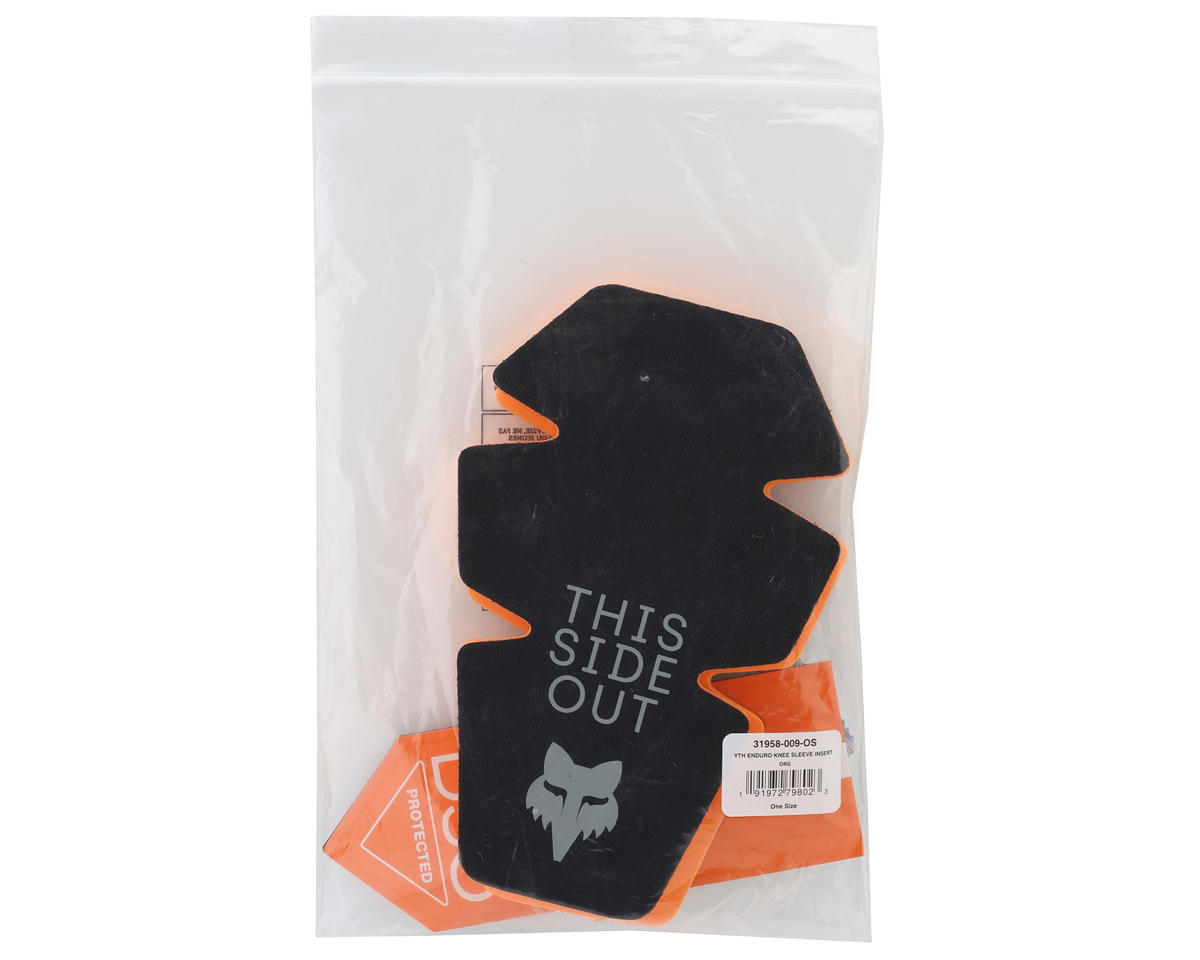 Fox Racing Youth Enduro Knee Sleeve Inserts (Orange) (Universal Youth)