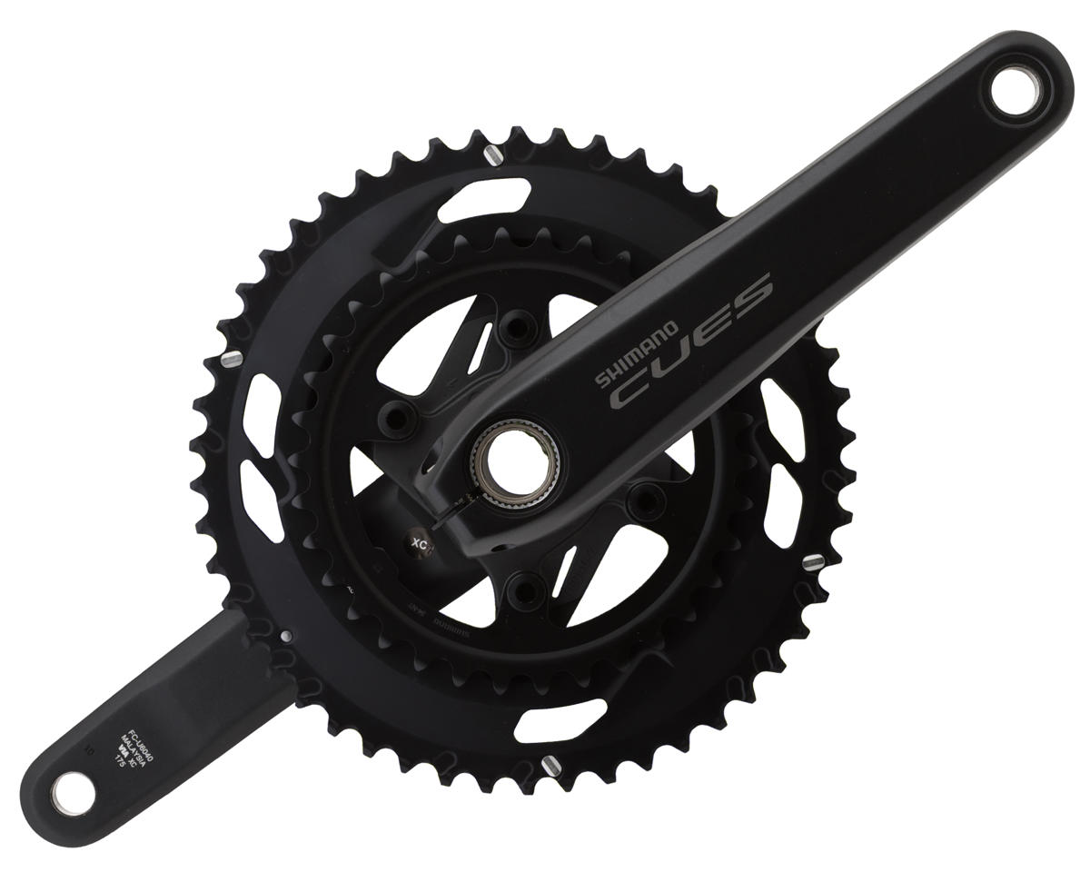 Shimano CUES FC-U6040-2 Crankset (Black) (2 x 9/10 Speed) (175mm) (50/34T) (Hollowtech II)