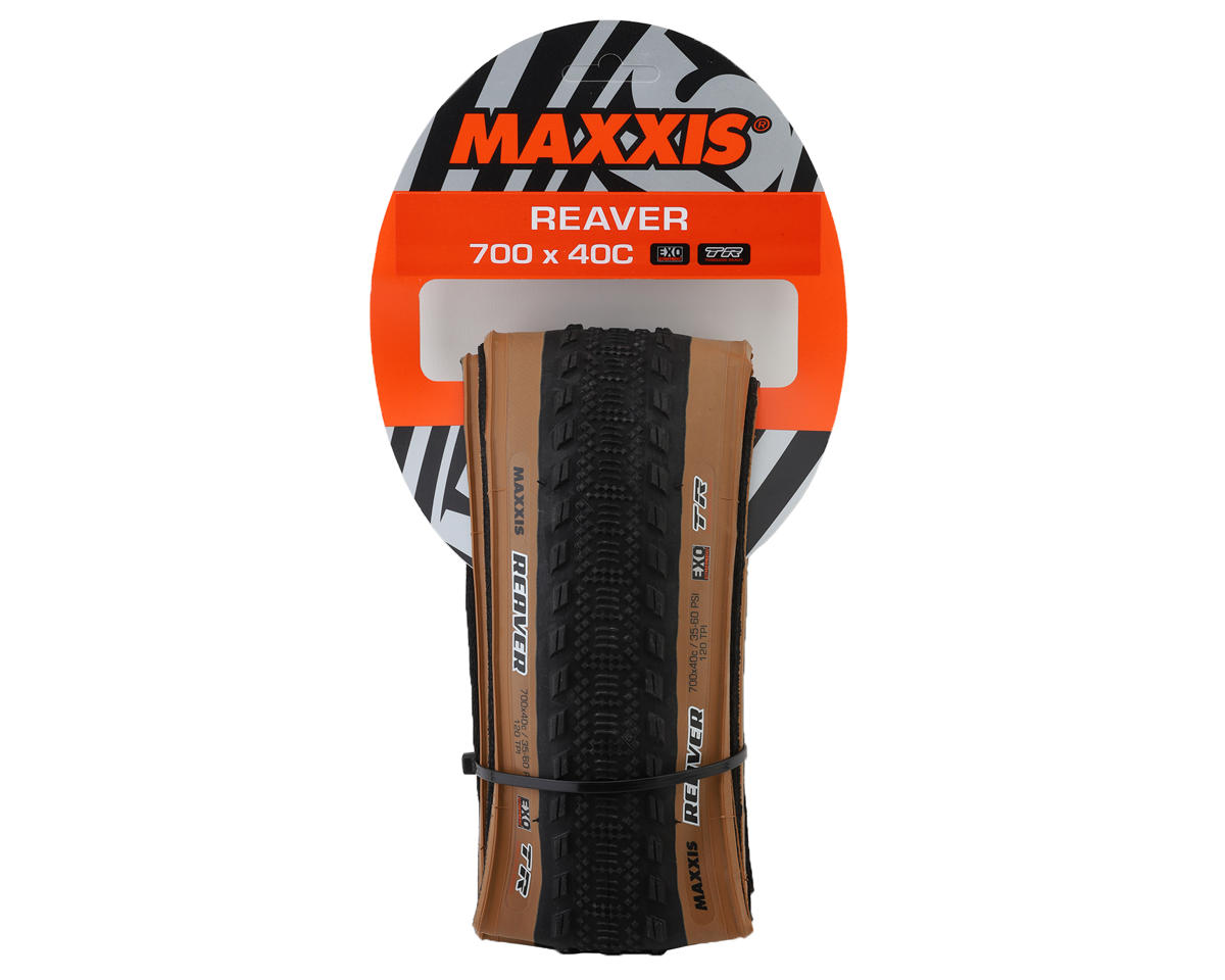 Maxxis Reaver Tubeless Gravel Tire (700c) (40mm) (Dual/EXO) (Tan Wall)