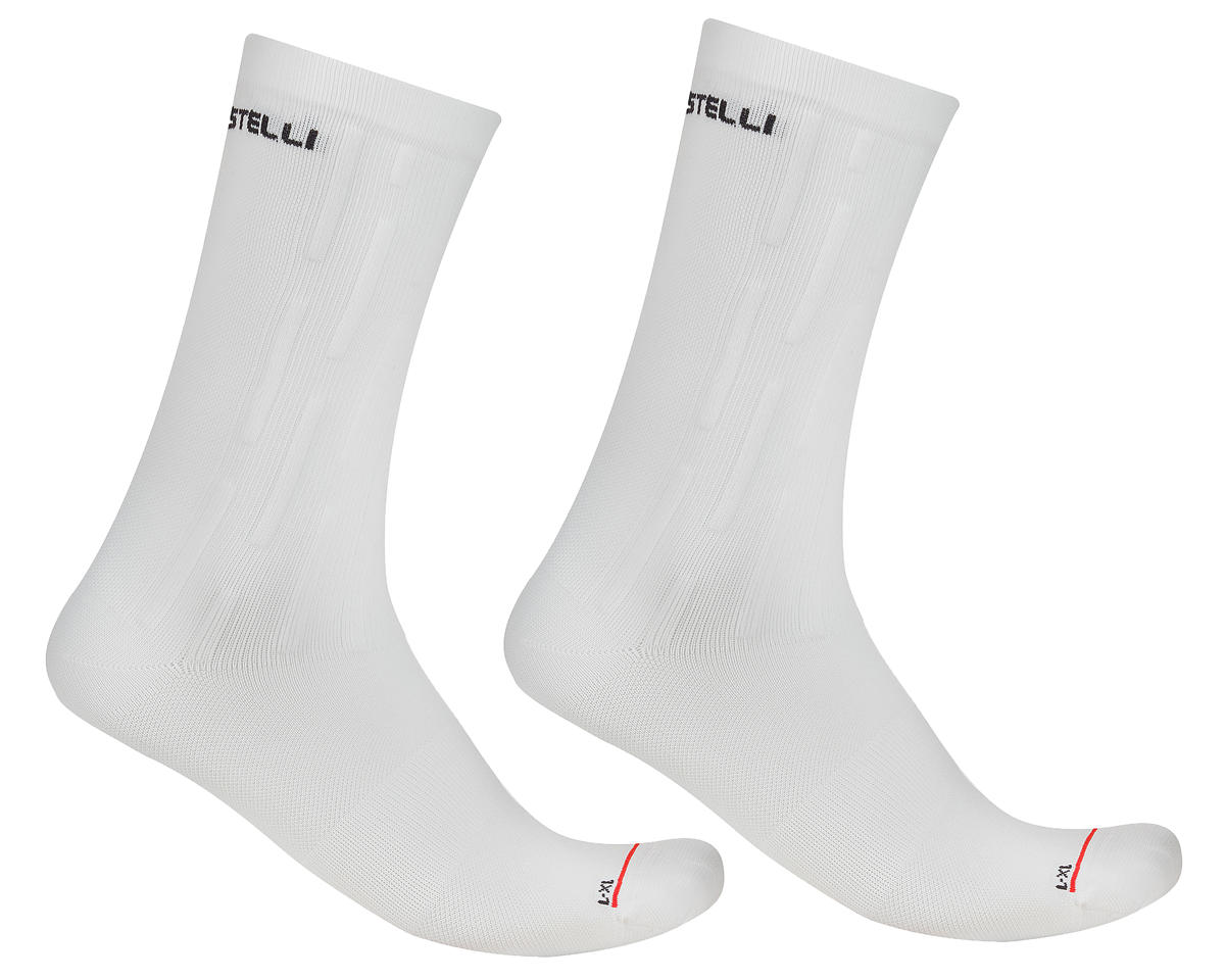 Castelli Aero Race Pro 20 Socks (White) (L/XL)
