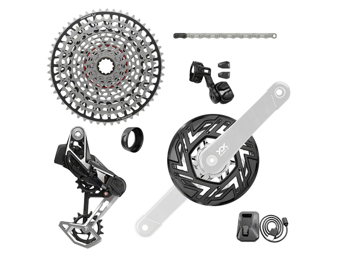 SRAM XX T-Type Eagle E-Bike Transmission AXS Groupset (Black) (Arms Not Included) (104 BCD) (34T) (1 x 12 Speed) (UDH)