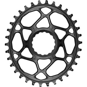 Absolute Black Direct Mount Race Face Cinch Oval Chainrings (Black) (Single) (3mm Offset/Boost) (34T) (1 x 10/11/12 Speed)