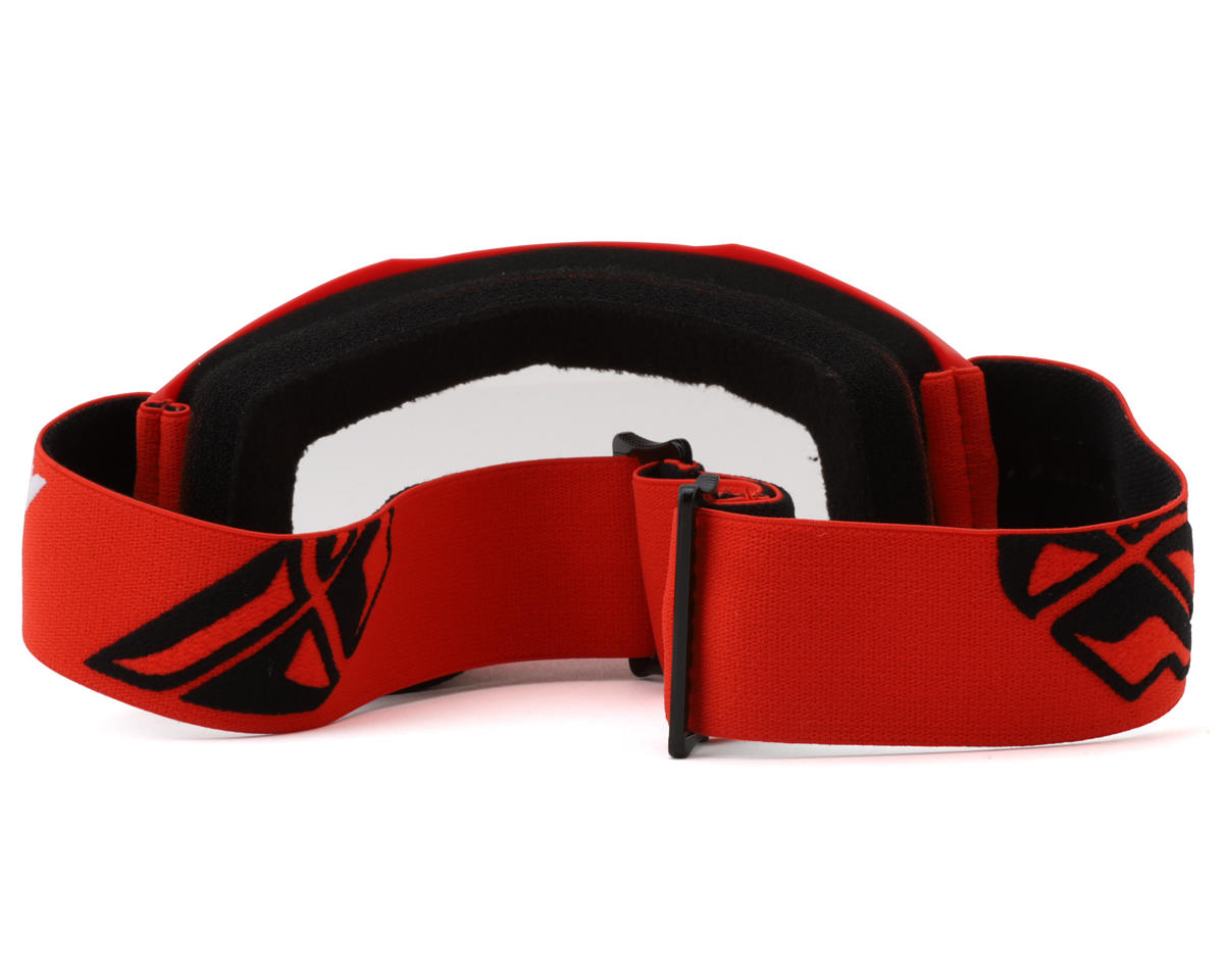 Fly Racing Youth Focus Goggle (Red/Black) (Clear Lens)