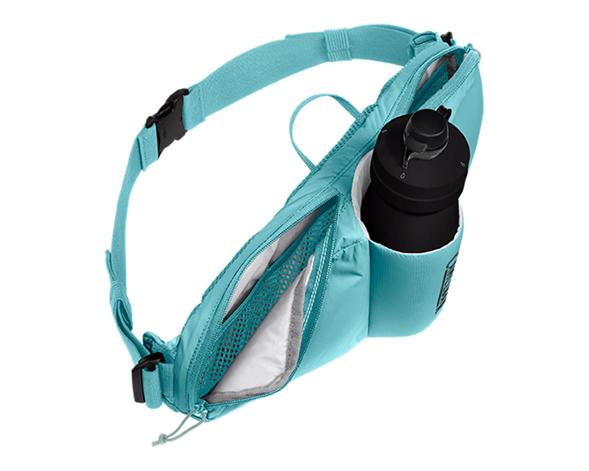 Camelbak Podium Flow 2 Waist Pack (Arctic Blue) (w/ 21oz Podium Dirt Series Water Bottle)
