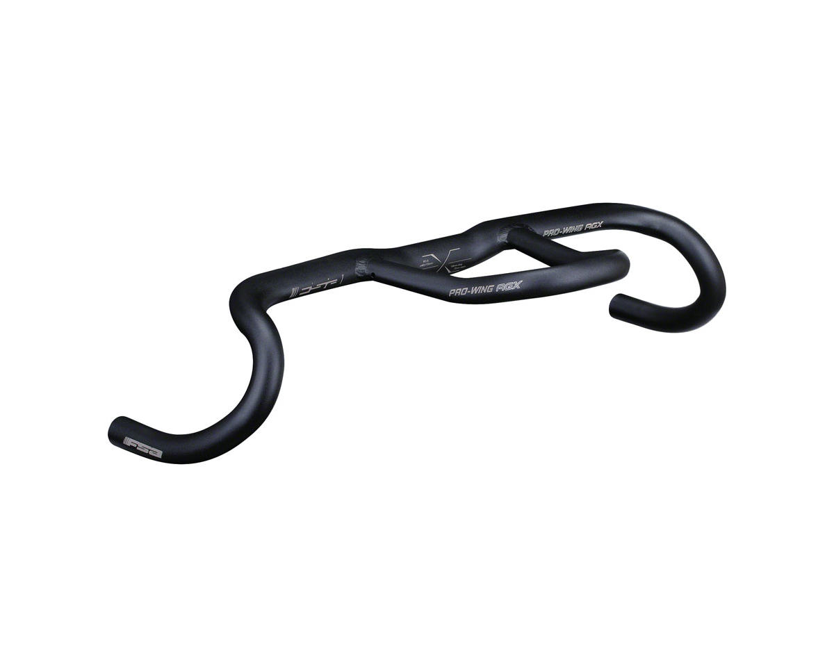 Full Speed Ahead Pro-Wing AGX Gravel/Adventure Handlebar (Black) (31.8mm) (46cm) (25° Flare)