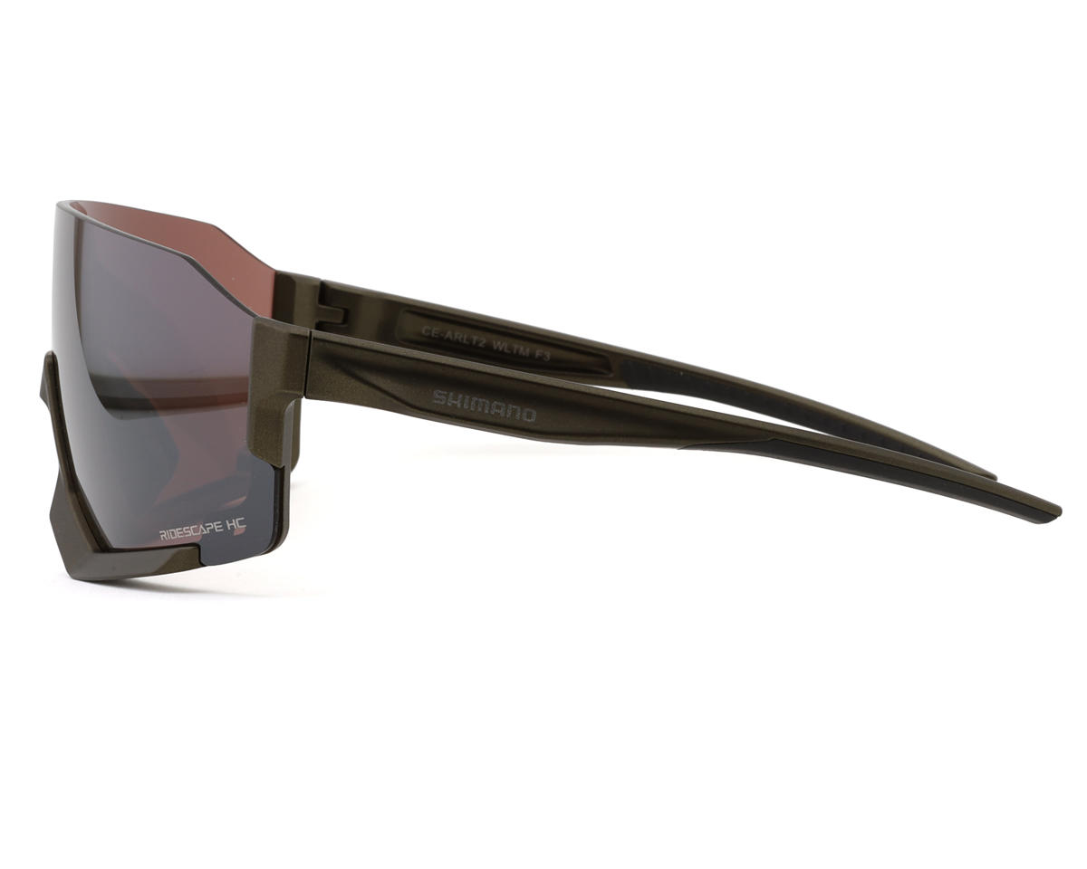 Shimano Aerolite Sunglasses (Moss Green) (Ridescape HC) (Road & Trail)