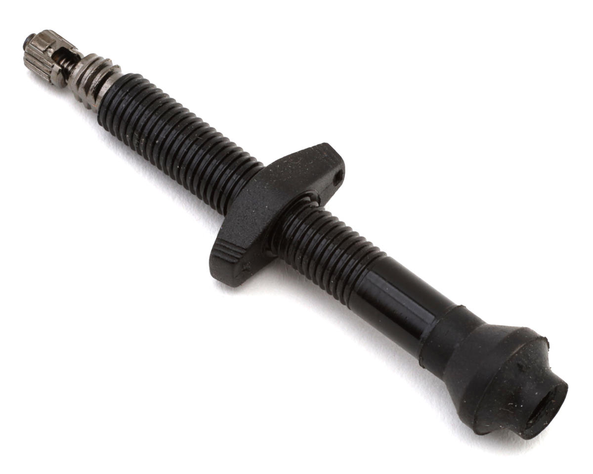 DT Swiss Aluminum Tubeless Presta Valve (Black) (Single) (50mm)