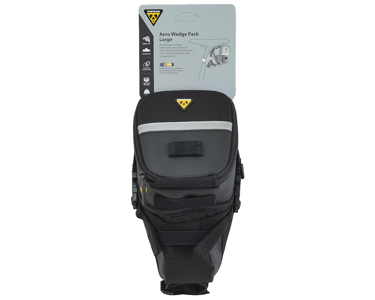 Topeak Aero Wedge Saddle Bags (Black) (w/Strap) (L)