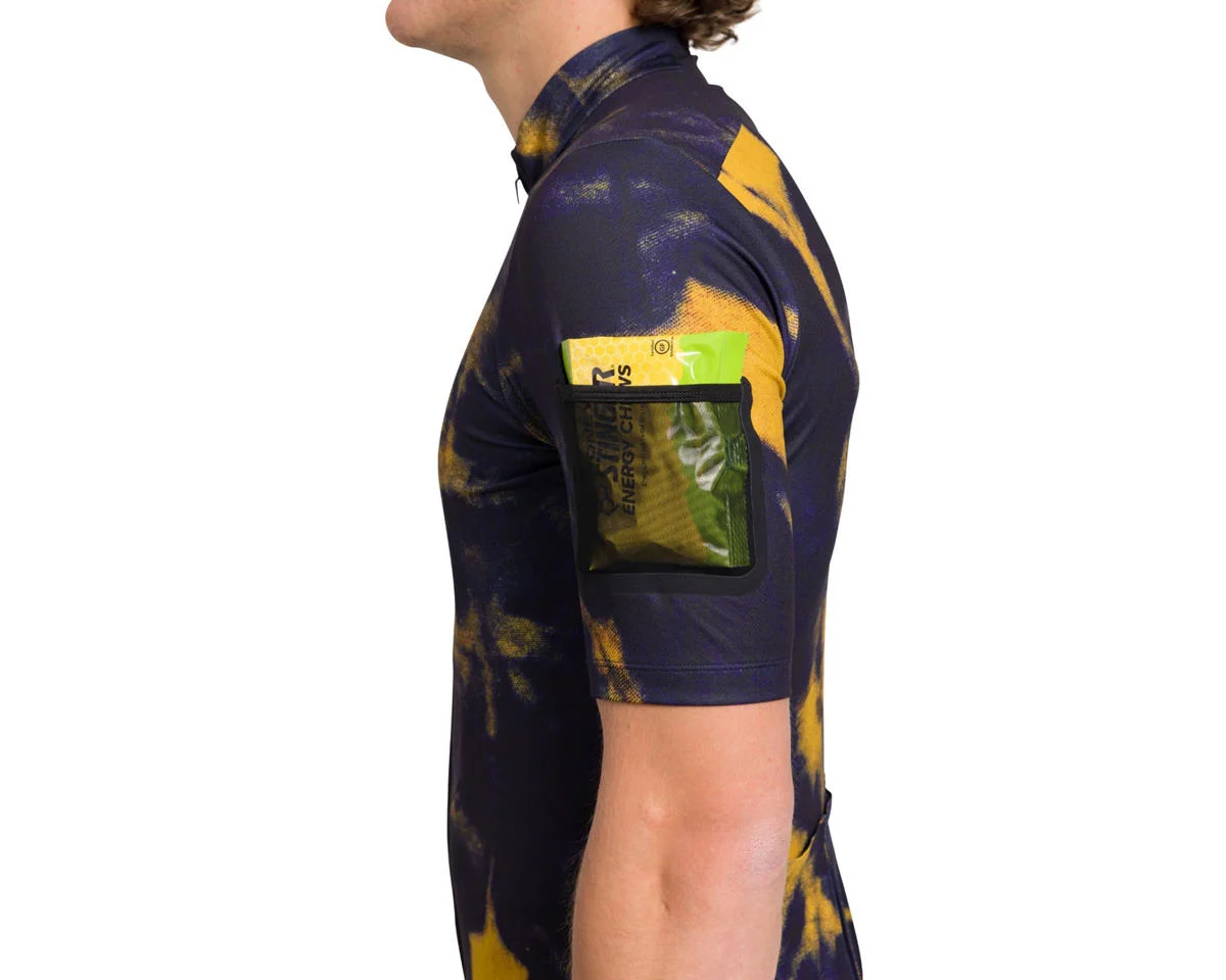 Giant x Cuore Working Title Short Sleeve Gravel Jersey (Dark Blue Washout) (M)