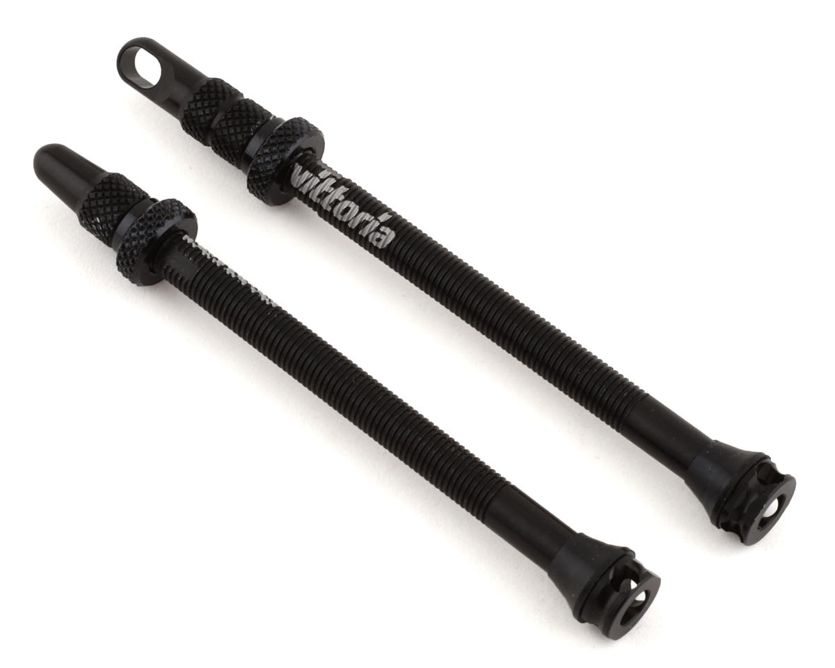 Vittoria Multiway Tubeless Valves (Black) (Pair) (80mm)