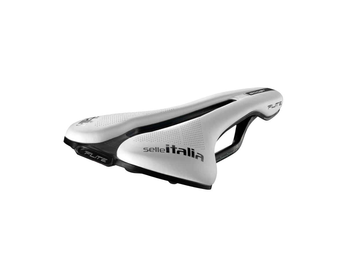 Selle Italia Flite Boost Superflow Carbonio Saddle (White LTD) (S3) (130mm)