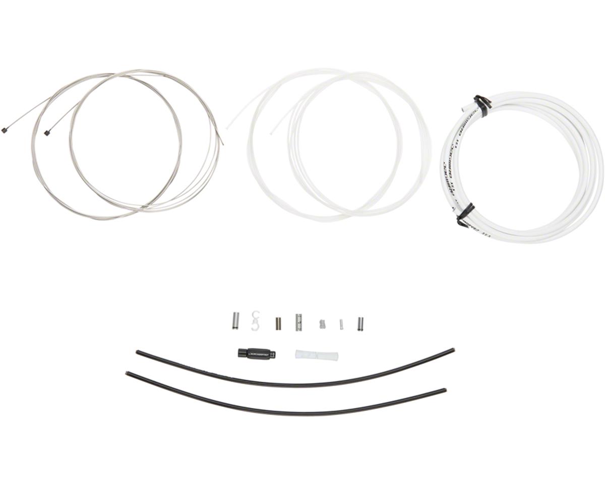 Jagwire 2x Elite Sealed Shift Cable Kit (White) (1.1mm) (2300mm) (Cables, Liners, & Housing)