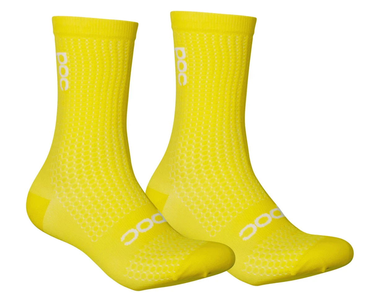 POC Y’s Essential Youth Road Socks (Aventurine Yellow) (Youth M)