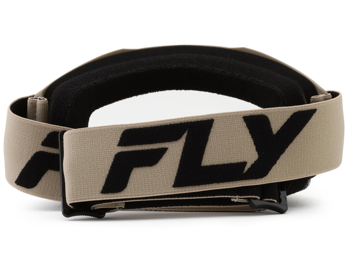 Fly Racing Youth Focus Goggles (Khaki/Black) (Clear Lens)