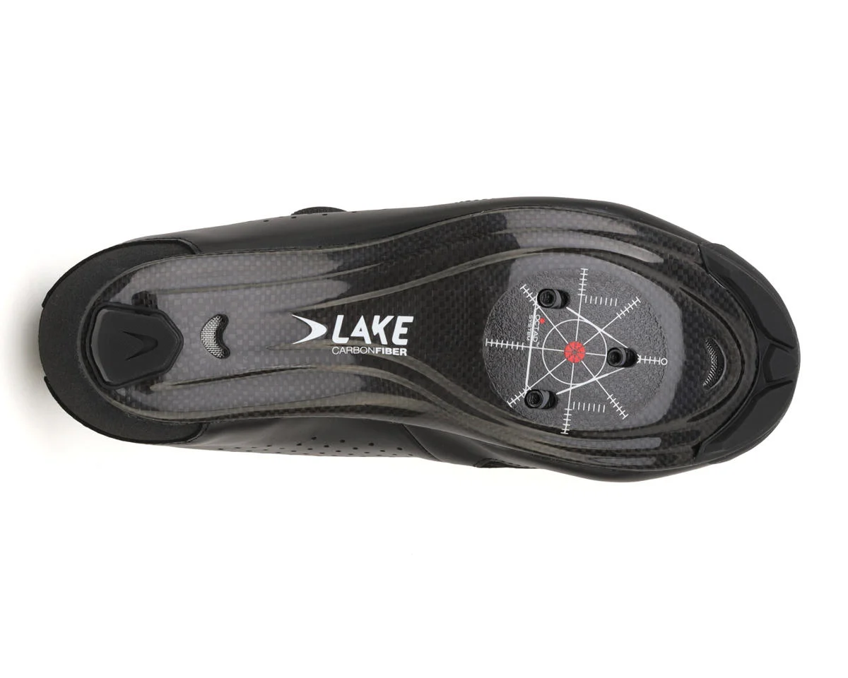 Lake Cycling CX239-X Road Shoes (Black/Black) (Wide Width) (44) (Wide)
