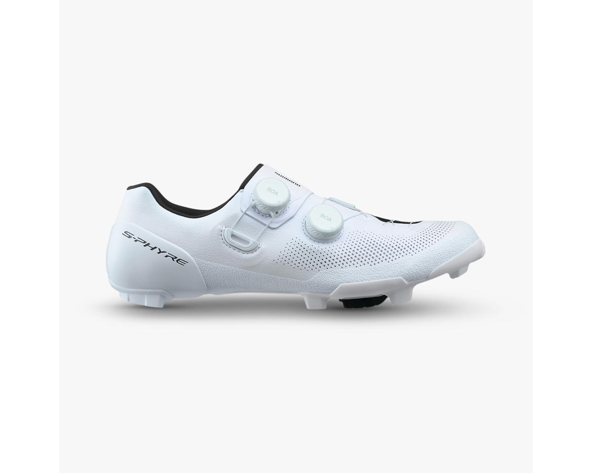 Shimano SH-RX910 S-PHYRE Gravel Bike Shoes (White) (40) (Wide) (w/ Cleat Pontoon)