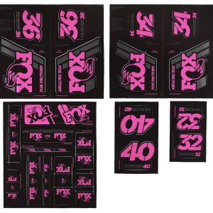 Fox Suspension Heritage Decal Kit for Forks & Shocks (Pink) (All Models Except Step Casts)
