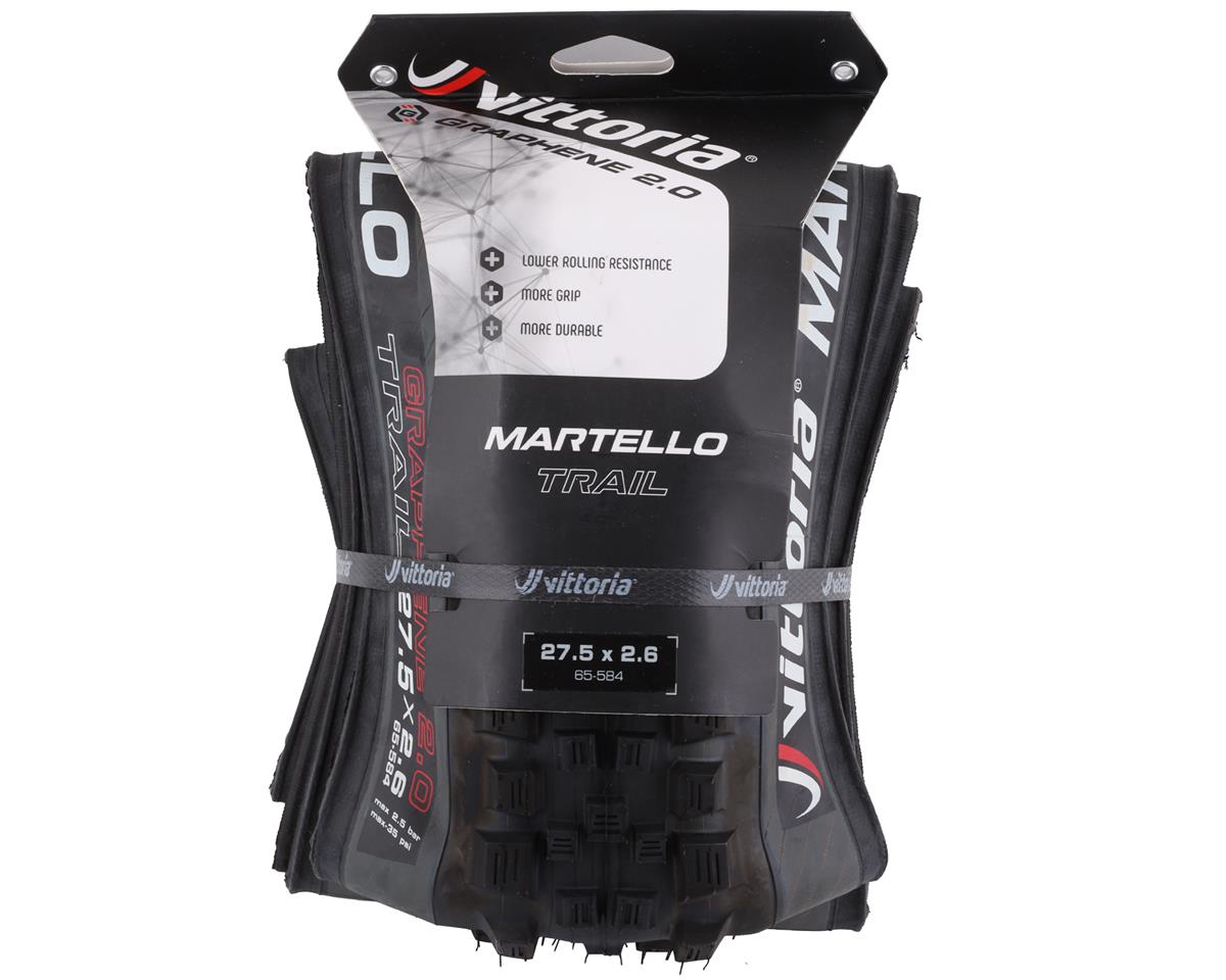 Vittoria Martello Trail Tubeless Mountain Tire (Anthracite/Black) (27.5″) (2.6″) (Graphene 2.0 4C/Trail)