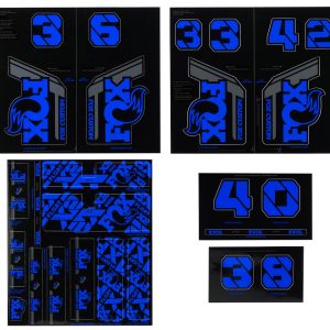 Fox Suspension Custom Decal Kit (Blue) (All Models Except Step Casts)