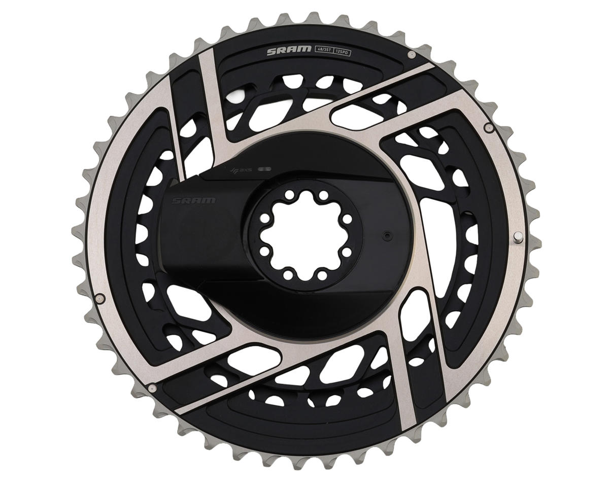 SRAM RED AXS Chainring Power Meter Kit (Black/Silver) (2 x 12 Speed) (E1) (Inner & Outer) (48/35T) (Direct Mount)