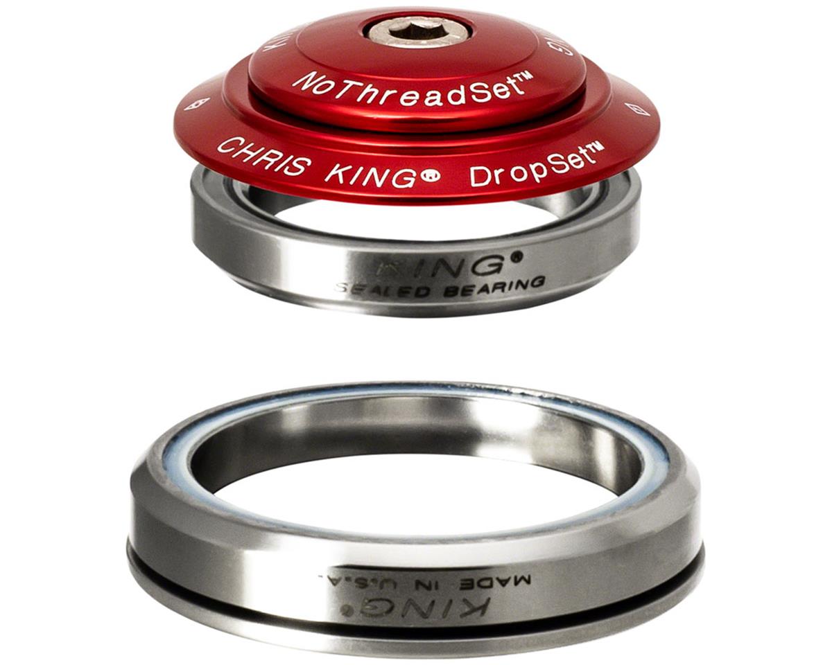 Chris King DropSet 5 Headset (Red) (1-1/8″) (42/52mm) (45 Deg)