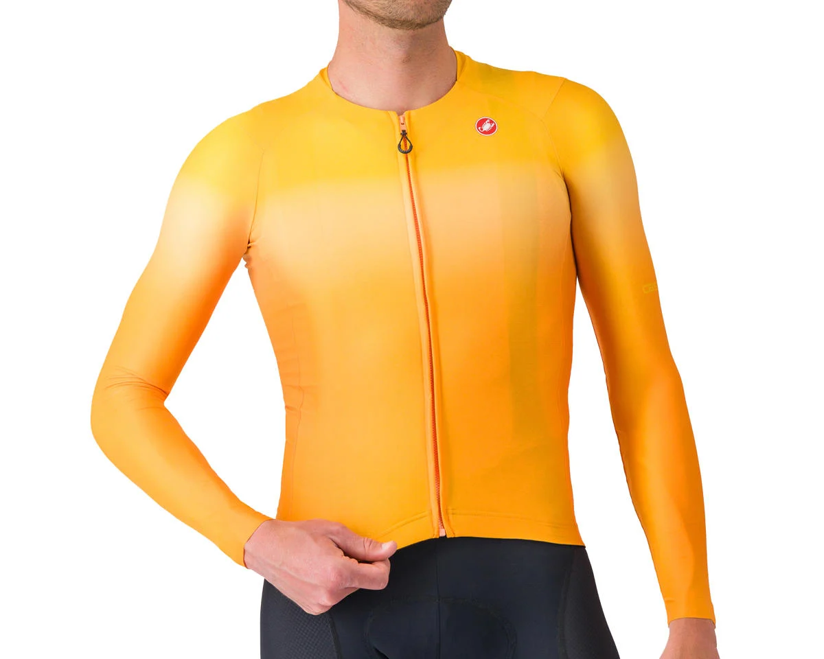 Castelli UPF Long Sleeve Jersey (Vivid Orange) (S)