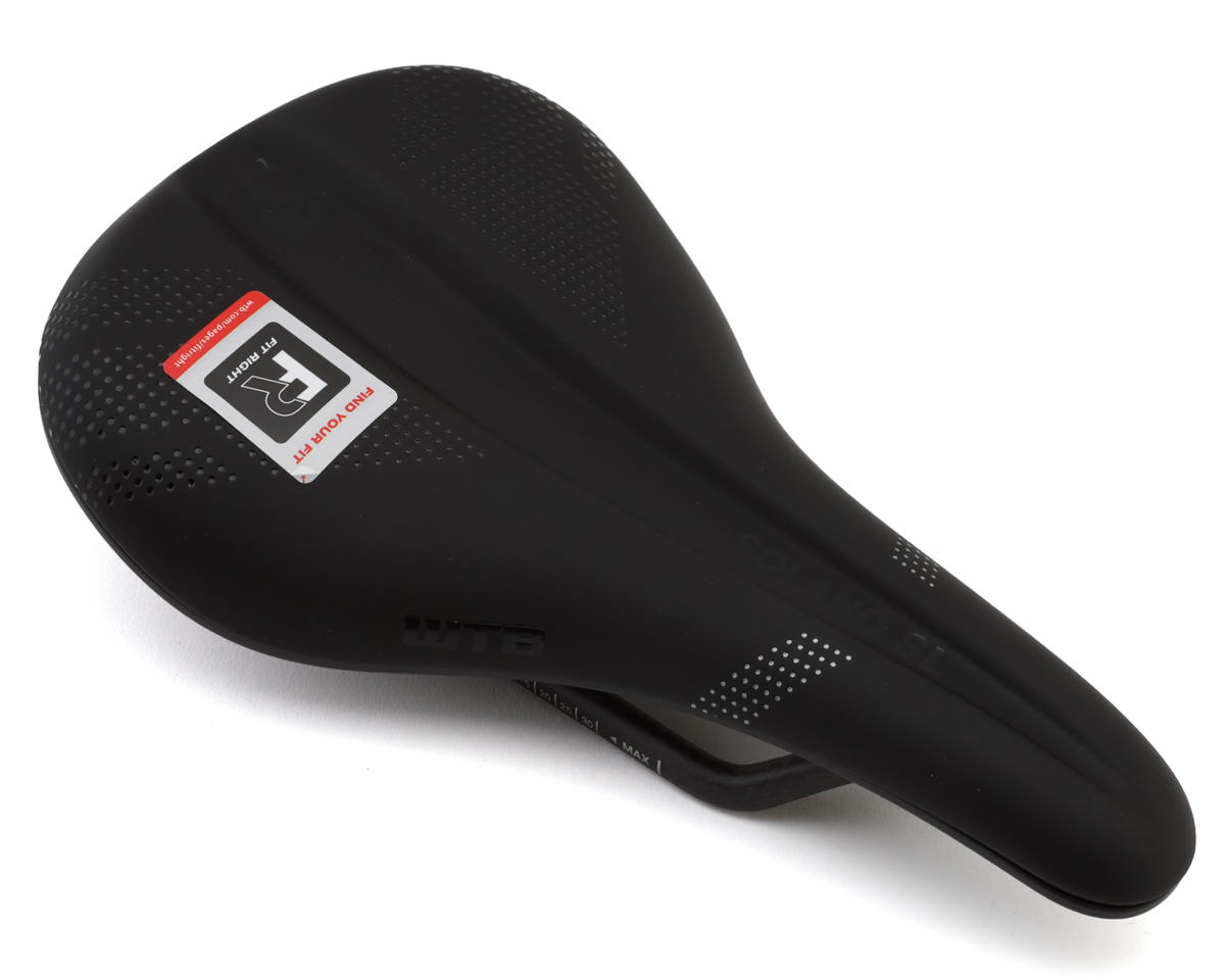 WTB Solano SL Fusion Form Saddle (Black) (Carbon Fiber Rails) (Medium) (142mm)