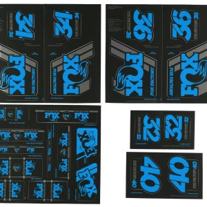 Fox Suspension Heritage Decal Kit (Blue)