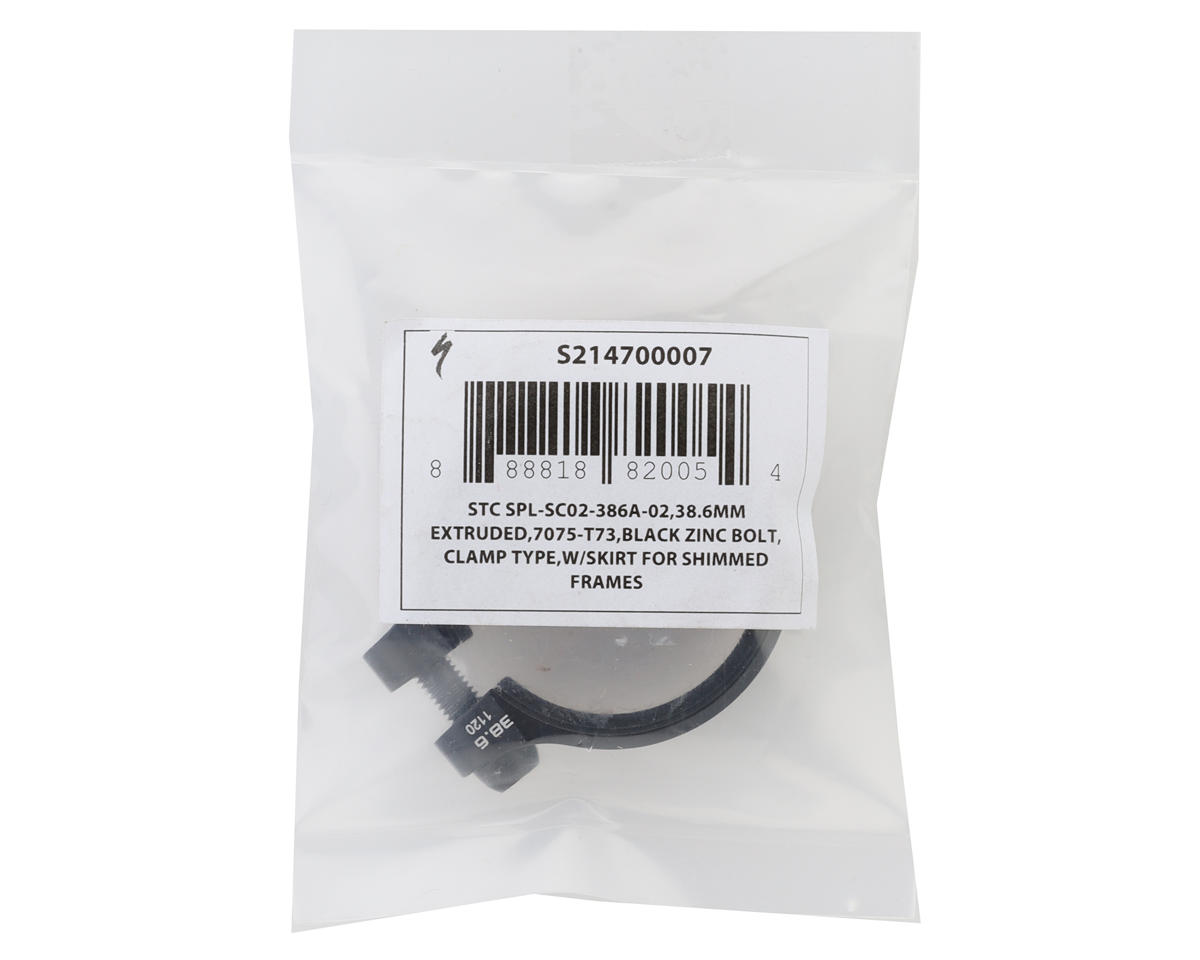 Specialized Seat Clamp w/Skirt for Shimmed Frames (Black) (38.6mm) (2021+) (Enduro/Turbo Levo/Levo/Kenevo/Stumpjumper)