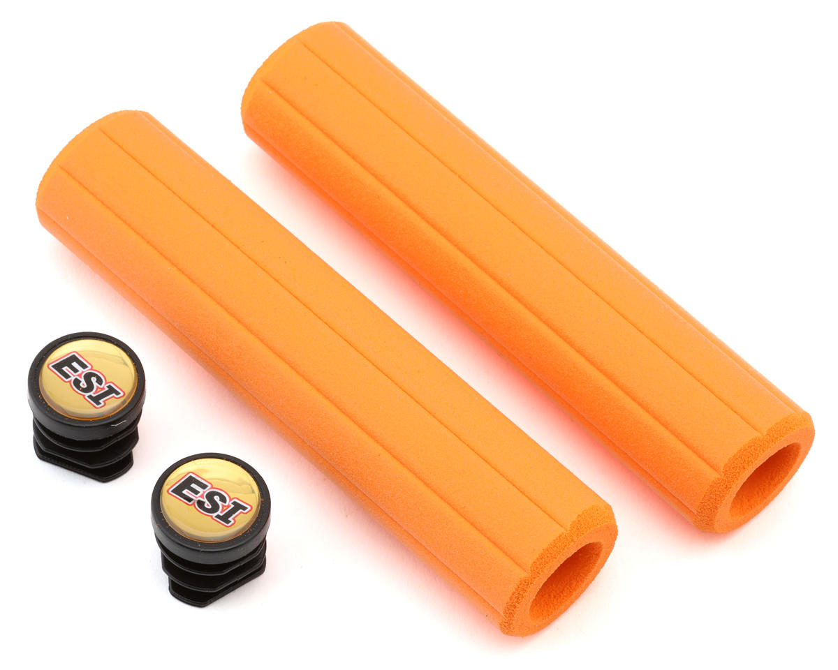 ESI Grips MTB Ribbed Chunky Silicone Grips (Orange)