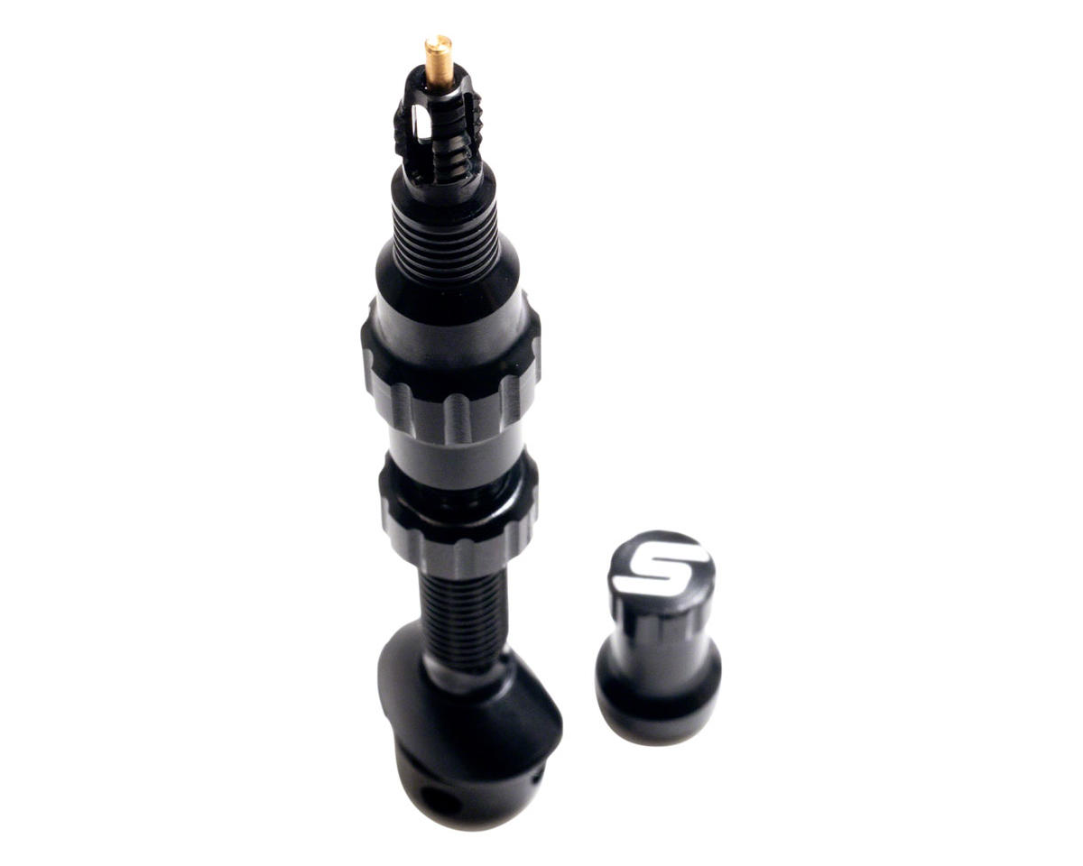 Stan’s Exo-Core Tubeless Valve Stems (Black) (Pair) (63mm)