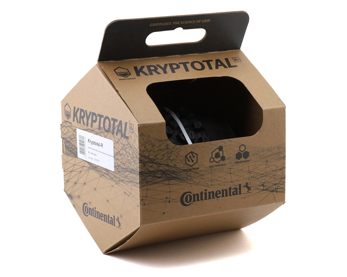 Continental Kryptotal-R Tubeless Mountain Bike Tire (Black) (26″) (2.4″) (Soft/Enduro)