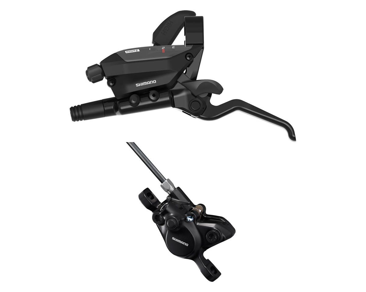 Shimano ST-EF515 EZ Fire Plus Shift/Brake Lever (Black) (Left) (3x) (w/ BR-MT200 Disc Brake Caliper) (Post Mount)