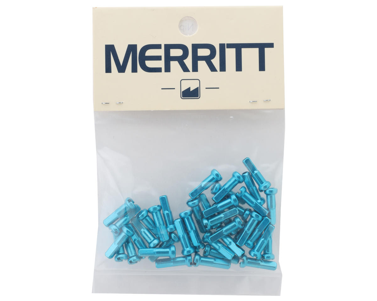 Merritt 14G Alloy Nipples (Light Blue) (Bag of 40)