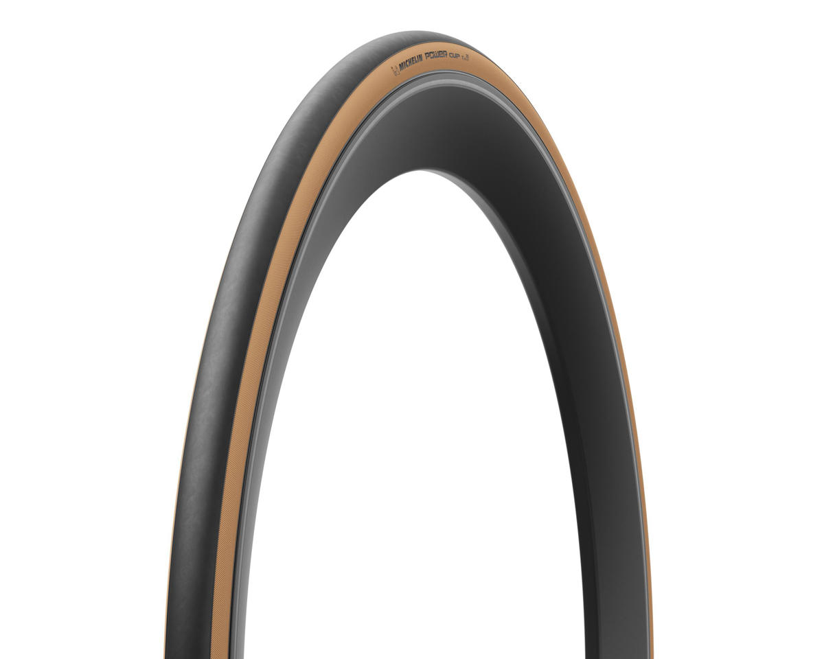 Michelin Power Cup Classic TLR Road Tire (Tan Wall) (700c) (30mm) (Gum-X/Shield)