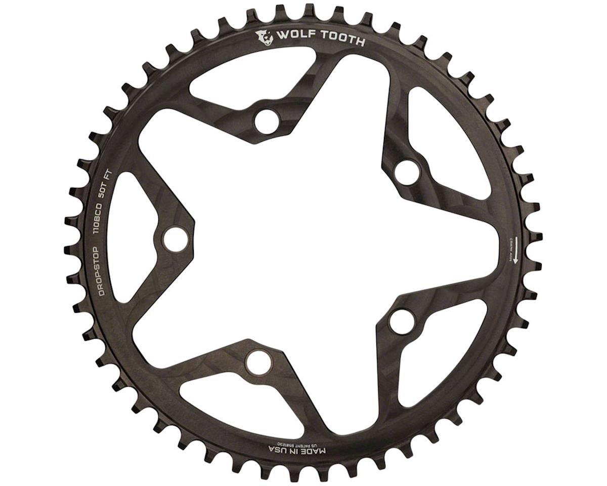 Wolf Tooth Components Gravel/CX/Road Chainring (Black) (Drop-Stop B) (Single) (110mm BCD) (50T)